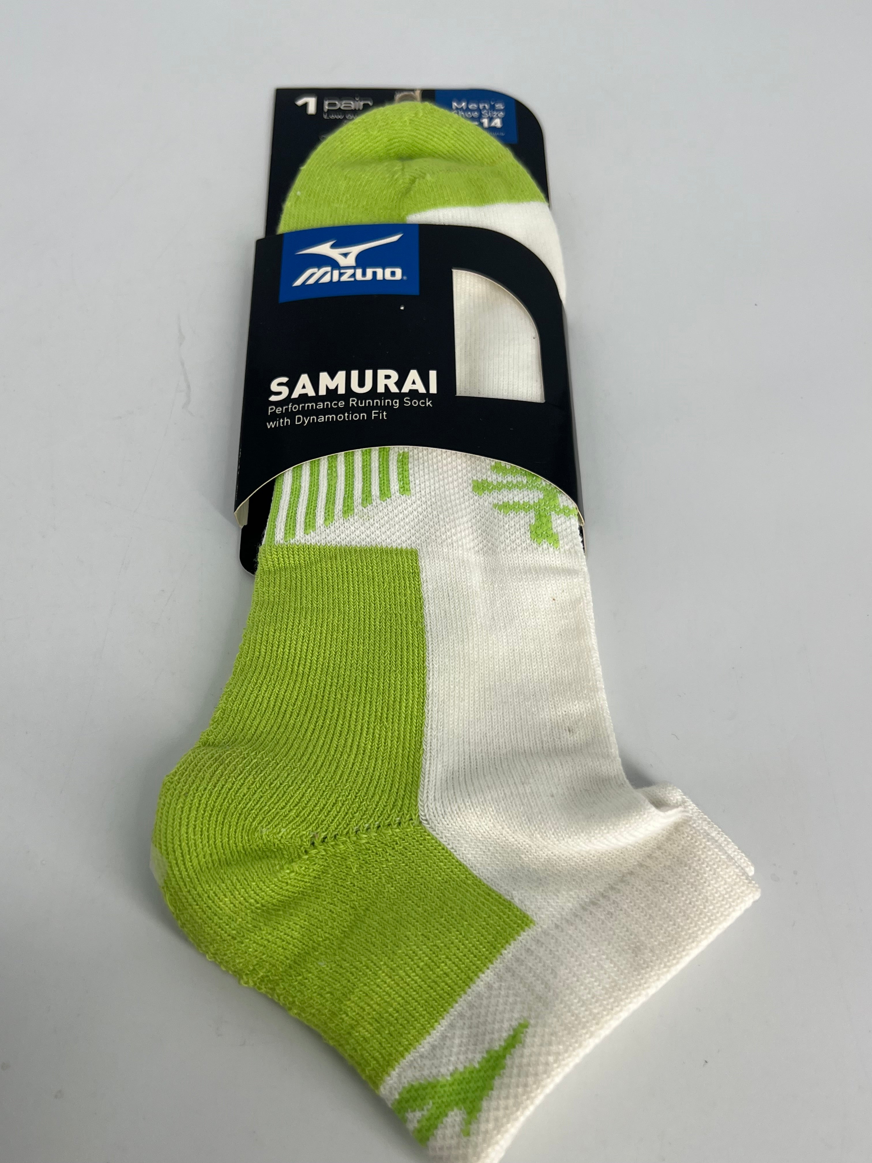 MIZUNO RUNNING GREEN /WH  SOCKS