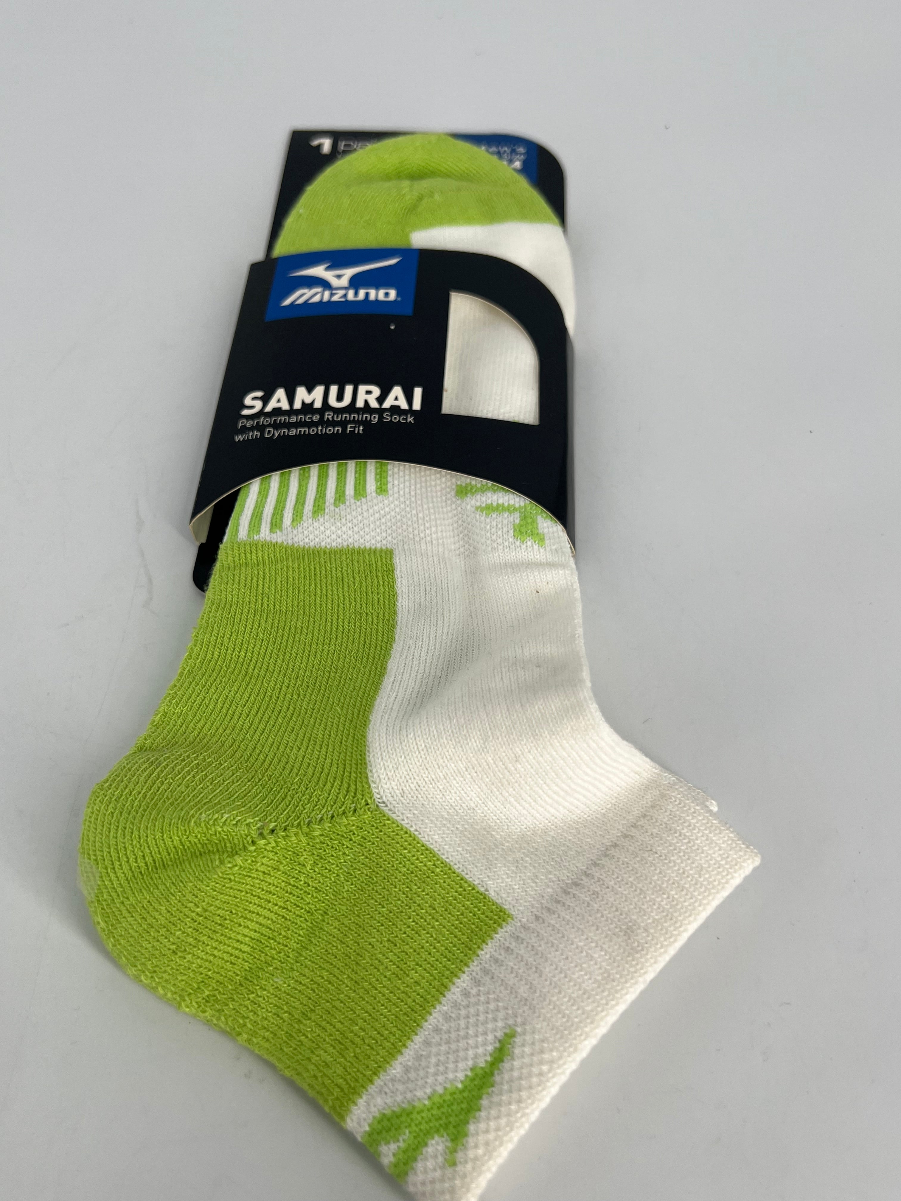 MIZUNO RUNNING GREEN /WH  SOCKS
