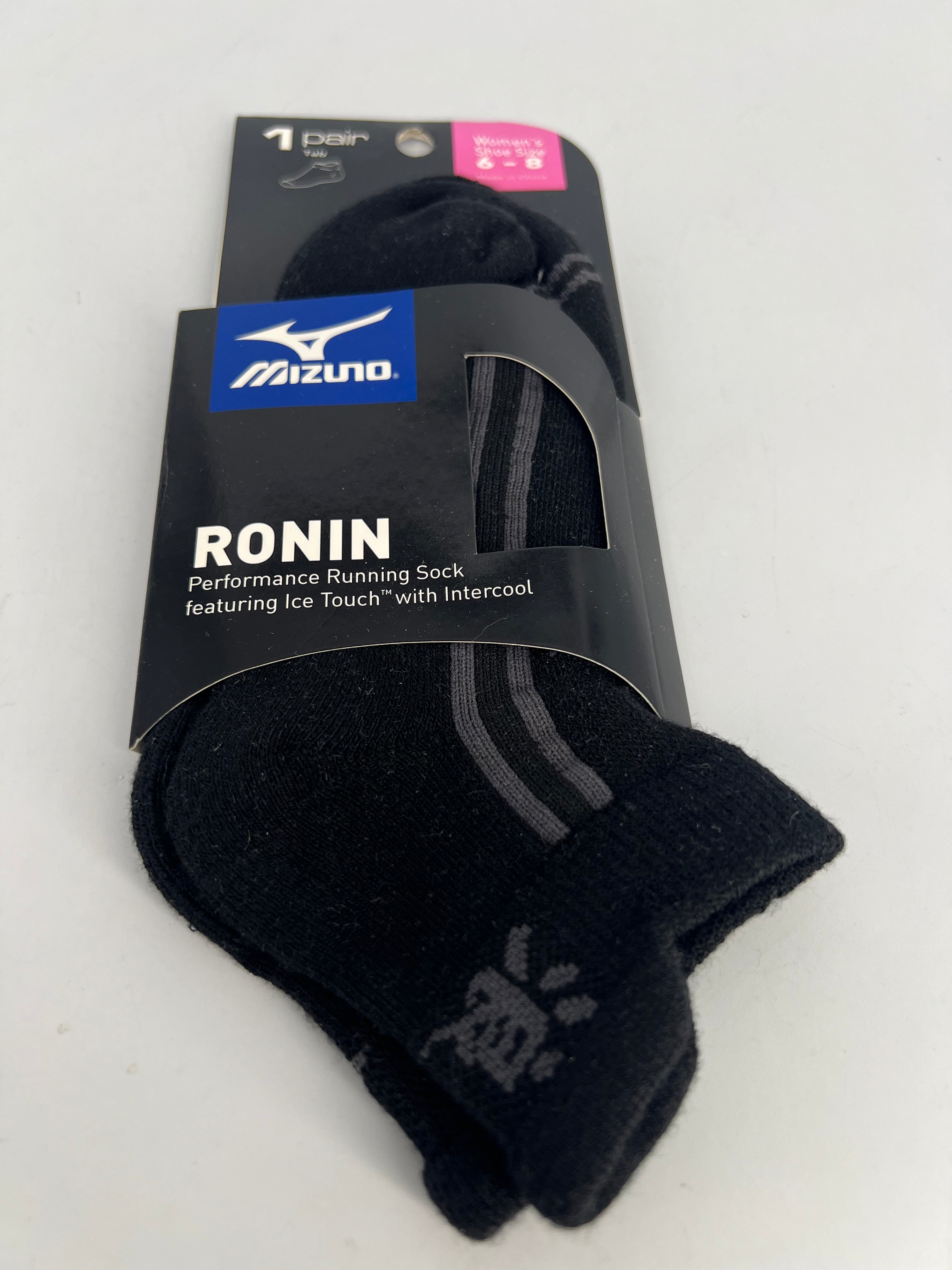 MIZUNO BLK SOCKS RUNNING