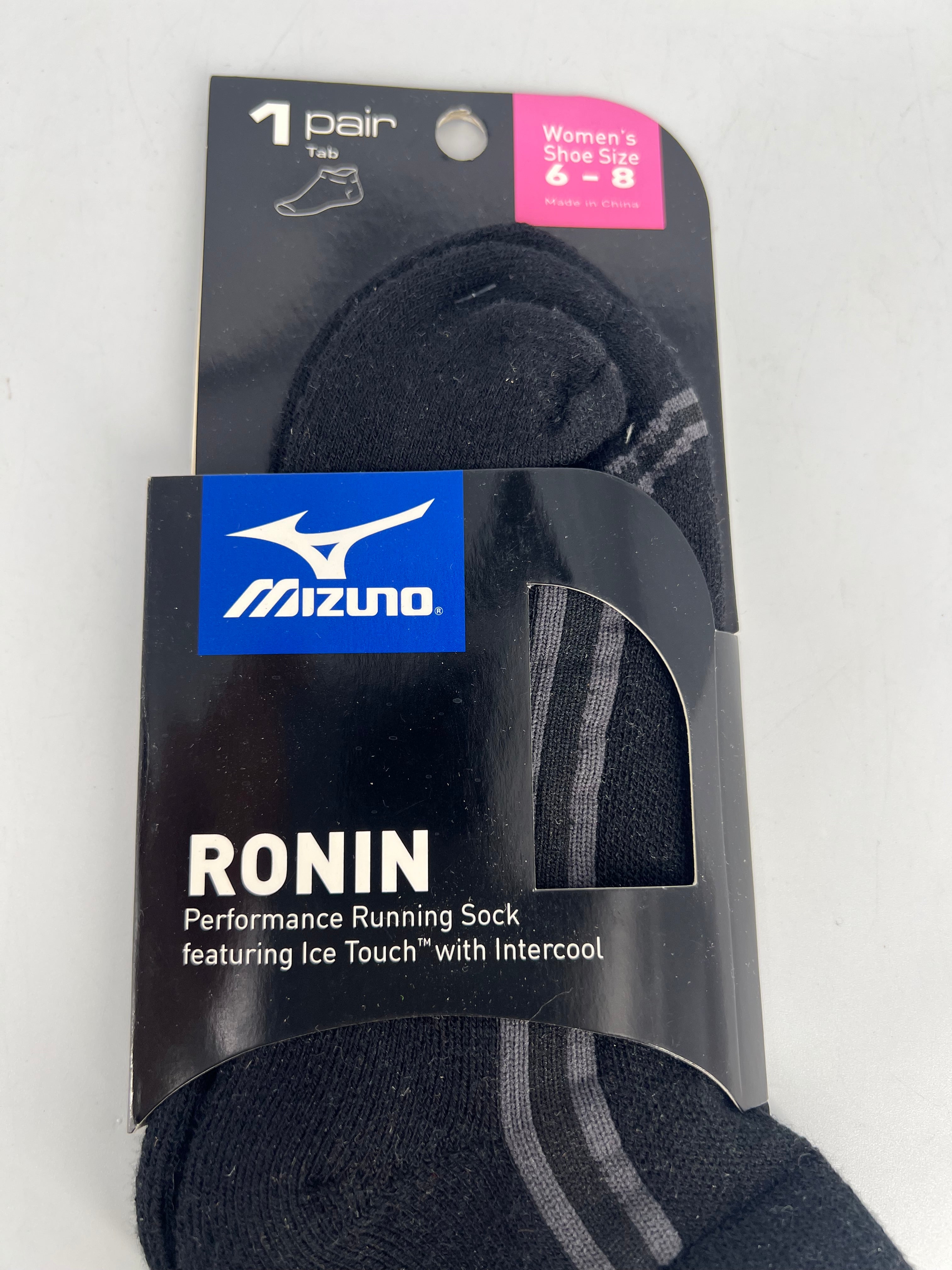 MIZUNO BLK SOCKS RUNNING