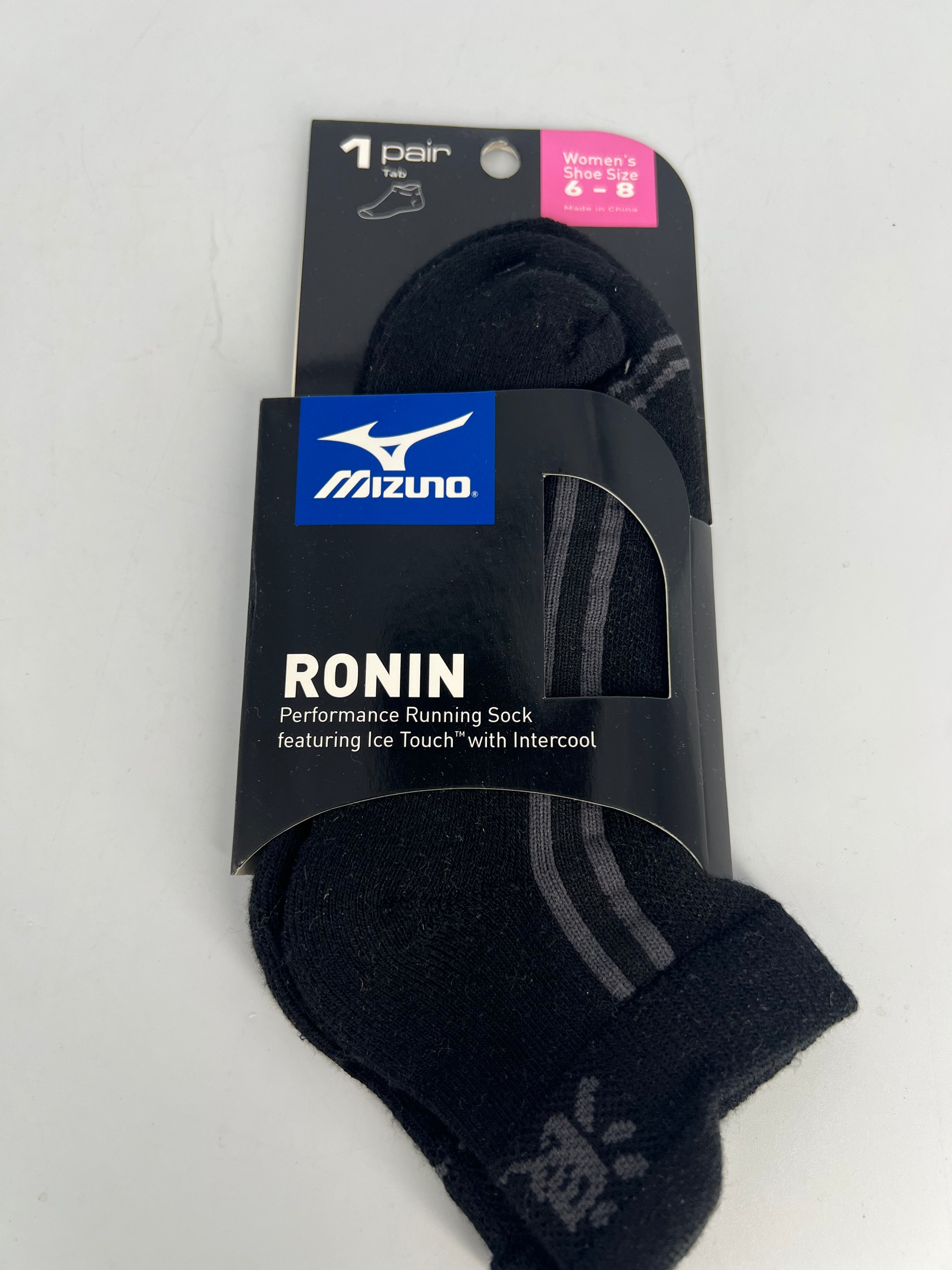 MIZUNO BLK SOCKS RUNNING